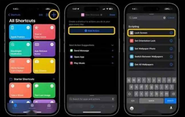 格尔木苹果14锁屏维修店分享iPhone14升级iOS16.4后如何创建锁屏快捷方式 