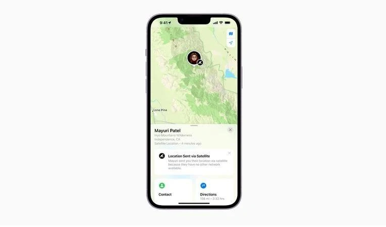 格尔木苹果14维修分享iPhone14系列中 FindMy功能通过卫星分享位置方法教程 